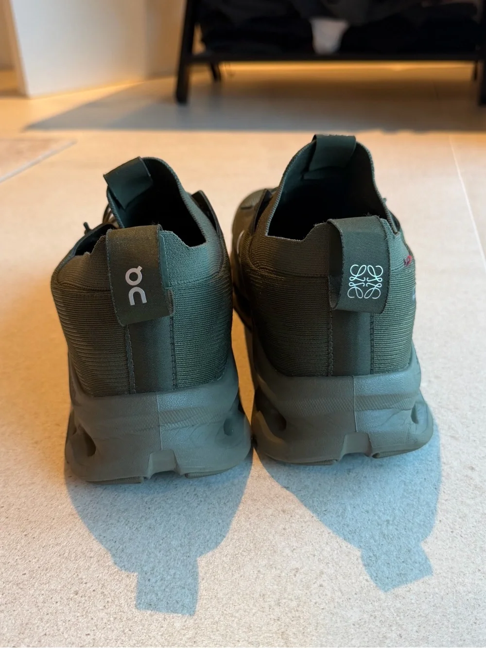 Loewe x On Cloud CloudTt Men’s Olive Green Sneakers